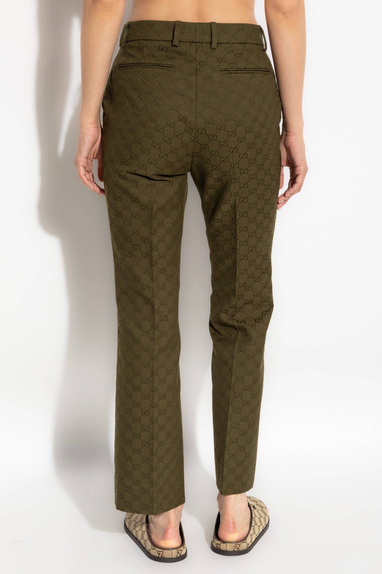 パンツ Gucci Tailored Trousers Gucci Creased trousers with 'GG' pattern | Women's Clothing